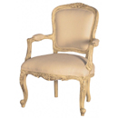 Valbonne French painted carved armchair furniture