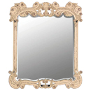 Valbonne French painted carved swirls mirror