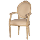 Valbonne French painted oval armchair furniture