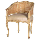 Valbonne French painted rattan tub chair furniture
