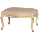 Valbonne French painted rectangular foot stool
