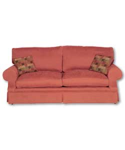 Vale Terracotta 3 Seater Sofa
