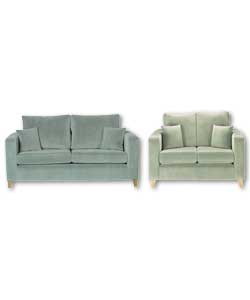 Contemporary chic styling. Supportive foam seats a