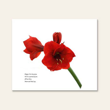 Unbranded Valentineand#39;s Day Personalised Message Canvas