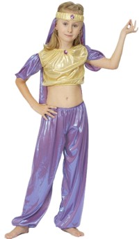 You can be the Arabian Princess Jasmine in the pantomime, Aladdin.  Good for belly dancing and make
