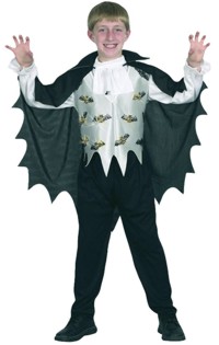 This costume is for the upper body only which means you can wear your own dark trousers. The bats