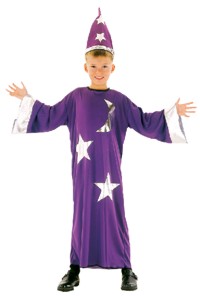 Alakazam!  This wizard costume is great fun for young magicians.