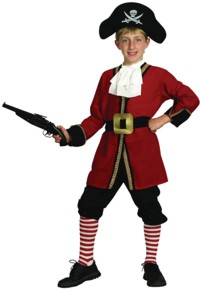 Value Costume: Child Captain Hook (Sml 3-5 yrs)
