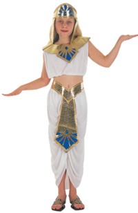 This Egyptian costume is good for Cleopatra, a Princess or even one of the dancing girls or slaves
