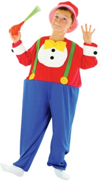 Value Costume: Child Harpo Hooped Clown (S 3-5yrs)