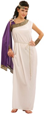 No need for bed sheets at your next Toga Party. You will be able to go as an elegant Roman Lady