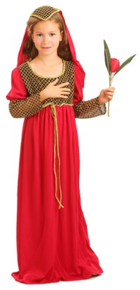 Become a beautiful and romantic Shakespearian character, Juliet or Juliette, for school dressing up