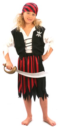 Value Costume: Pirate Girl Wench (Small 3-5 yrs)