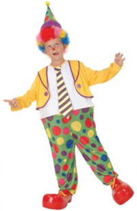 Unbranded Value Costume: Spotty Hooped Clown (S 3-5 yrs)