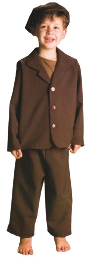 This value 19th century Victorian boy costume is ideal for school outings where the 1800s feature