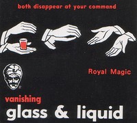 A reputation-making magic trick!A small glass full of liquid is shown to the audience. They can