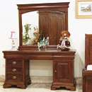 Vanessa dark wood dressing table furniture