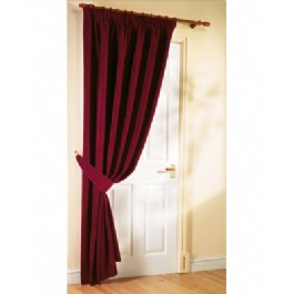 Insulated Thermal Velour Door Curtain (single) help seal in the warmth! Sizes 46 x 84