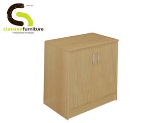 Unbranded Veneer desk high cupboard oak