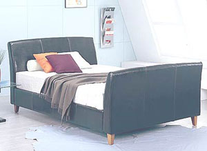 Venice Double Leather Bed