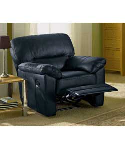Unbranded Vercelli Recliner Chair - Black