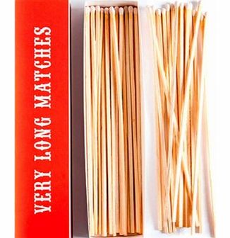 Very Long MatchesThis box of Very Long Matches is perfect for the house or for instances outside like BBQs and bonfires. These matches are 11 inches long so they give you more than enough time to light your multitude of candles or that stubborn wood 