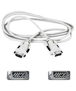For connecting a monitor to a PC. Length 1.8m. Gold plated connectors. Plug and play. Aluminium moul