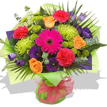Unbranded Vibrant Hand Tied Bouquet - flowers
