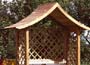   This attractive arbour provides a shaded retreat