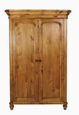 Unbranded VICTORIAN FULL HANGING PINE WARDROBE