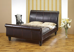 Vift- Versailles- Kingsize Leather Bed