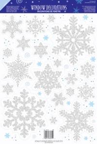 Unbranded Vinyl Window Decoration - Prismatic Snowflake DISC