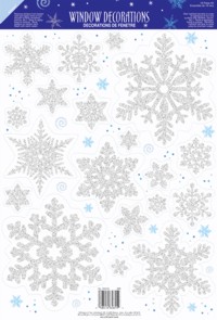Unbranded Vinyl Window Decoration - Prismatic Snowflake