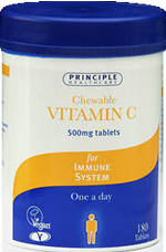 Vitamin C 500mg Orange 180s by Principle Healthcare