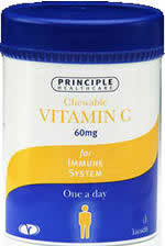 Vitamin C Chewable Tablets (60 x 60mg) by Principle
