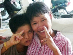 Unbranded Volunteer in a Vietnam school for disabled