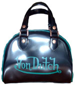 Von Dutch Mini Bowling Bag, Black in Colour, Featu