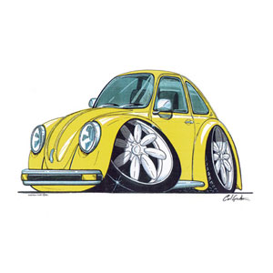 VW Beetle - Yellow T-shirt