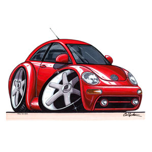 VW New Beetle - Red Kids T-shirt