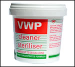 The sterliser of choice of home brewing available in 100g and 400g