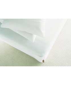 Includes mattress protector, duvet protector and 2 pillow protector. 100% PEVA.Made from