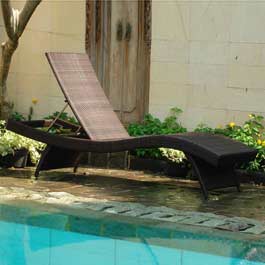 Wave Sunlounger in Dark Cappuccino available at Rawgarden. The wave sun lounger is very unique it fo