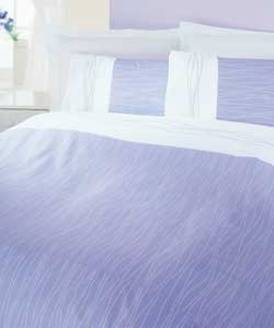 Waves King Size Duvet Cover Set - Lavender