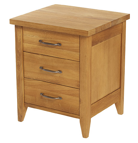 Unbranded Wealden 3 Drawer Bedside Chest (Oiled Finish )