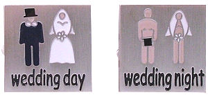 Unbranded Wedding Day / Wedding Night Cufflinks