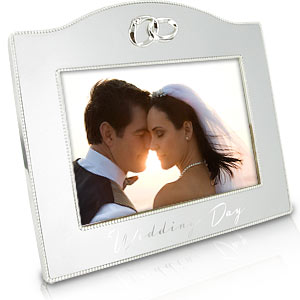 Unbranded Wedding Day Silver Plated Photo Frame