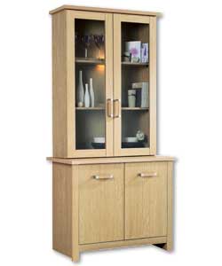 Westport Oak 2 Door Display Unit