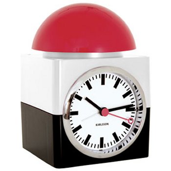 When the alarm goes off on this clock just whack it on the top and itll shut up. Much easier than