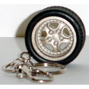 Wheel type key ring complete with belt hook