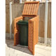 Store your unsightly dustbin in this PEFC certified spruce wood wheelie bin store.